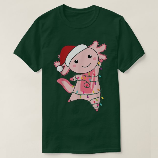 Aolotl Jul Fairy Light God Jul Aolotl T Shirt (Design framsida)
