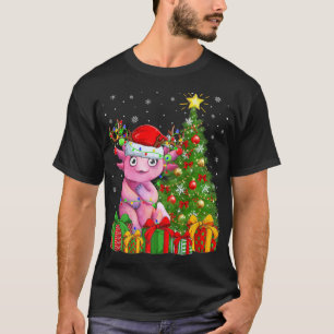 Aolotl Lighting Julafton Träd Santa Hat Aolotl Chr T Shirt