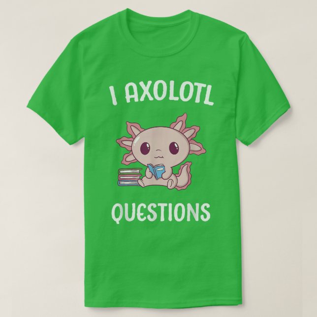 Aolotl Query Query School Student Cute Bokar Kaw T Shirt (Design framsida)
