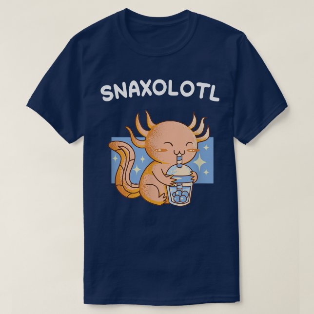 Aolotl Snaolotl Drink Food Cute Funny Aolotls Kawa T Shirt (Design framsida)
