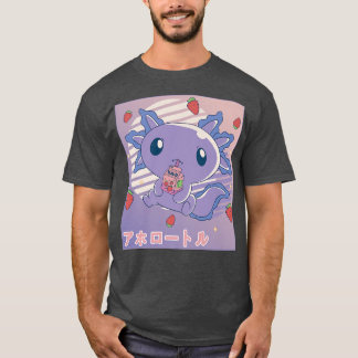 Aolotl Strawberry Mjölk Retro Kawaii Japan Aolotl T Shirt