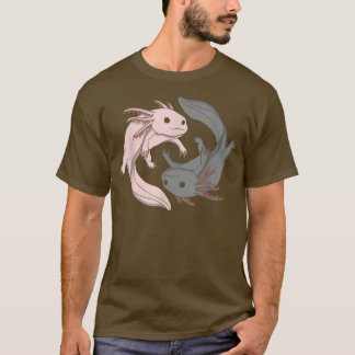 Aolotl Yin Yang Aolotls Amphibian Älskare Cute T Shirt