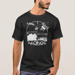 =AONO= alltid Outnumbered aldrig Outgunned T-shirt