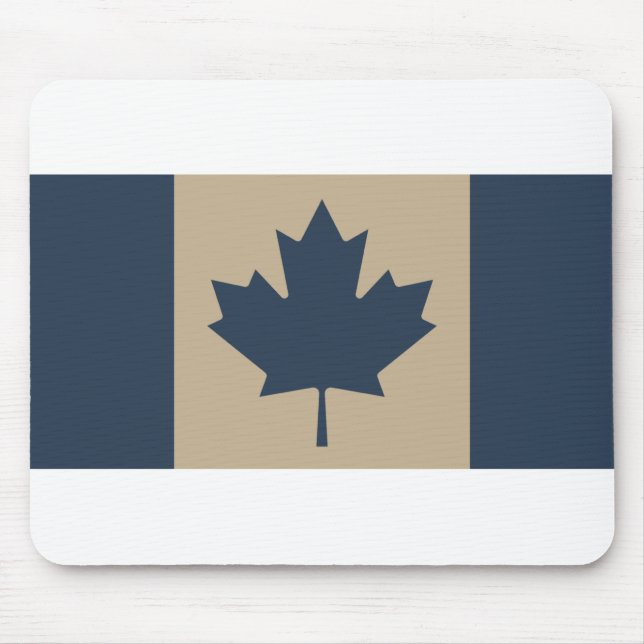 (AOP) Canadian Flagga Navy/Tan - Musmatta (Framsidan)