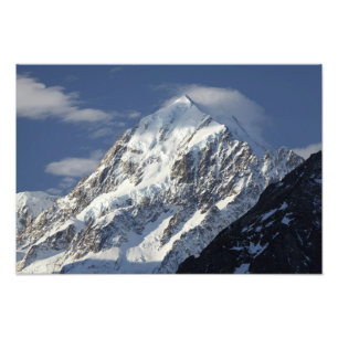 Aoraki Mount Cook, Mackenzie Country, söder Fototryck