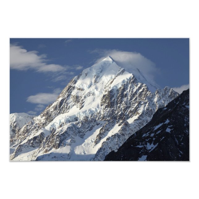 Aoraki Mount Cook, Mackenzie Country, söder Fototryck (Framsidan)
