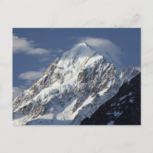Aoraki Mount Cook, Mackenzie Land, South 2 Vykort (Framsida)
