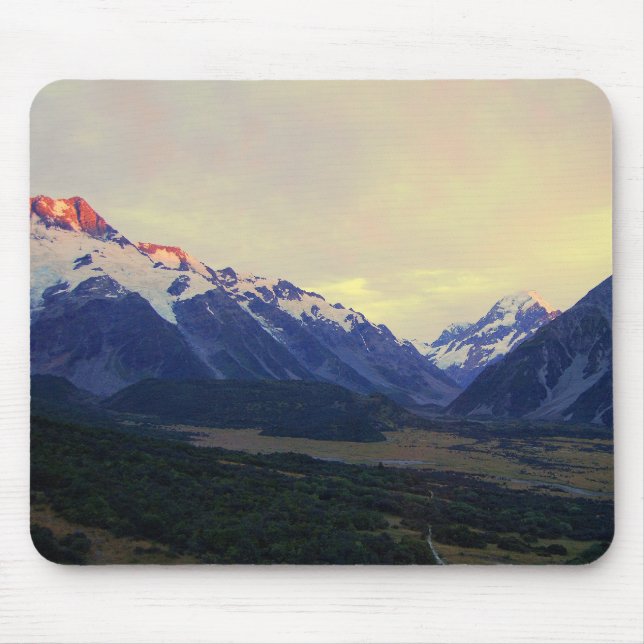 Aoraki/Mount Cook, Nya Zeeland, vid Sunrise Musmatta (Framsidan)