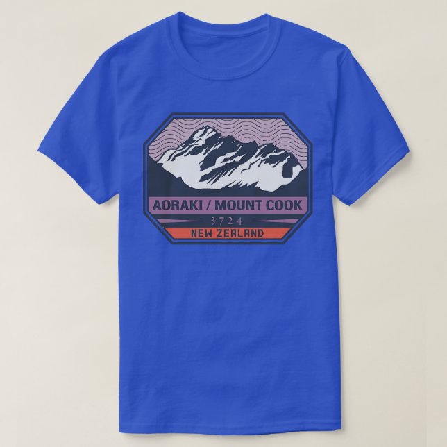 Aoraki Mount Cook T Shirt (Design framsida)