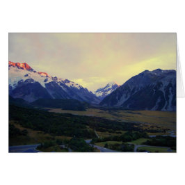 Aoraki/Mount Cook vid Sunrise Hälsningskort