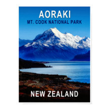 Aoraki Nya Zeeland Resaaffisch