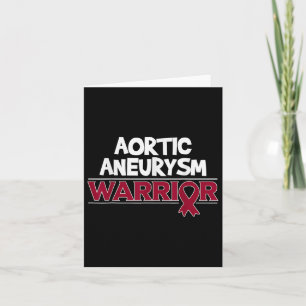 Aortic Aneurysm Survivor Burgundy Ribbon Kort