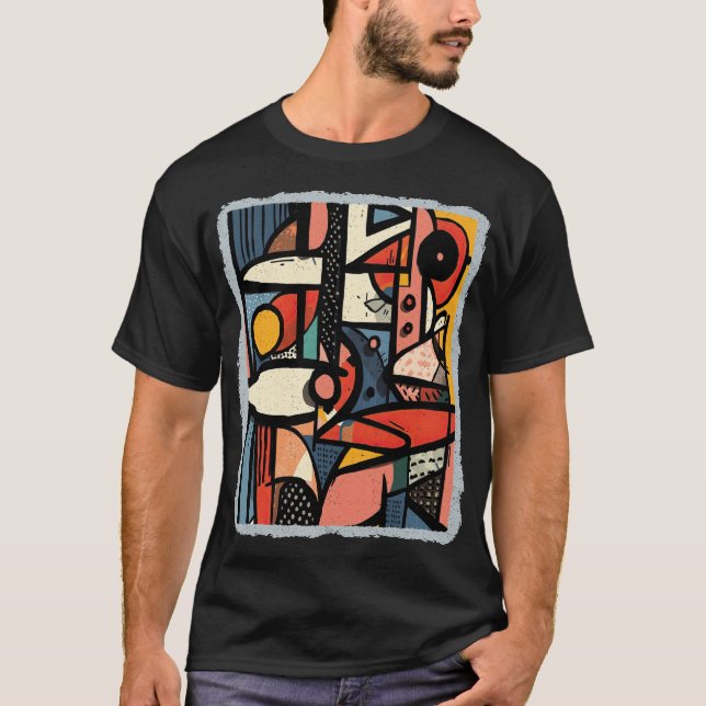 AOS_38 Abstrakt Art T Shirt (Framsida)