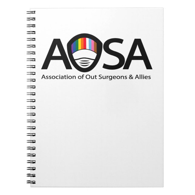 AOSA Spiral fotopatbok (vit) Anteckningsbok (Framsidan)