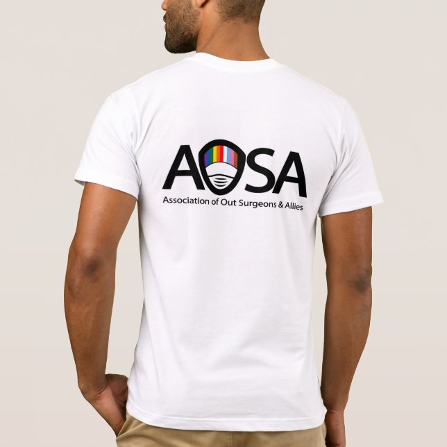 AOSA T-shirt (fram- och baksida-logotyp) (Baksida)