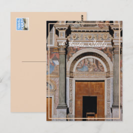 Aosta Cathedral Facade, Italien Vykort