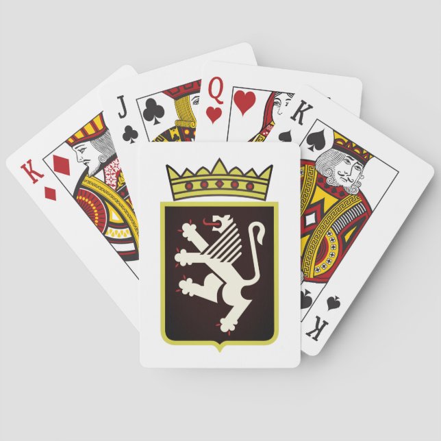 Aostadalen (Italien) vapensköld Casinokort (Baksidan)