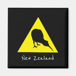 Aotearoa & Kiwi Bird, Nocvalal New Zealand-resa Magnet