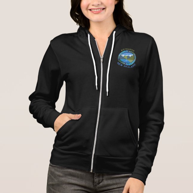 AOTEAROA NEW ZEALAND HOODIE T SHIRT (Framsida)