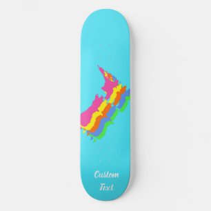 Aotearoa Nya Zeeland Land, NZ Kiwiana, Anpassnings Mini Skateboard Bräda 18,5 Cm