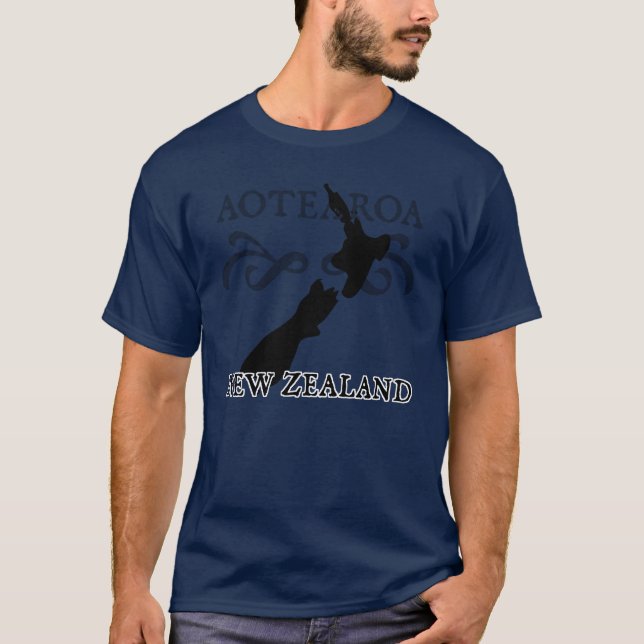 Aotearoa Nya Zeeland T-Shirt (Framsida)