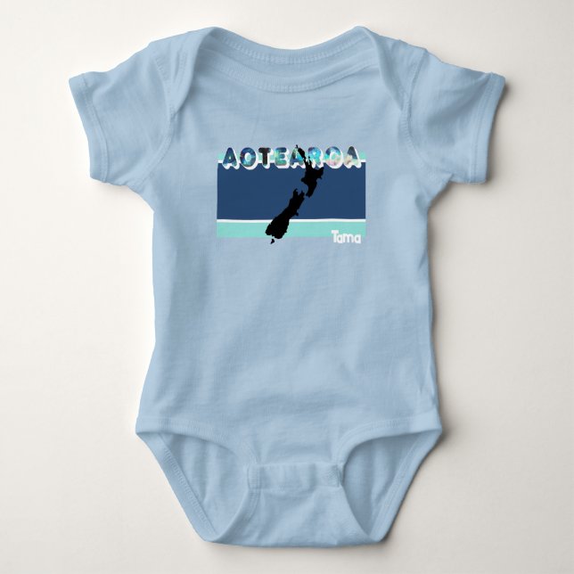 AOTEAROA PAUA KIWI NEW ZEALAND LAND MAORI NAMN T SHIRT (Framsida)