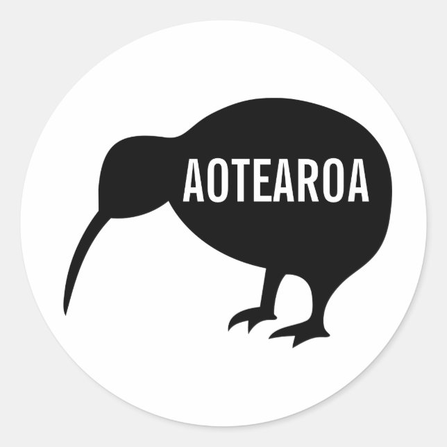 Aotearoa Runt Klistermärke (Framsida)