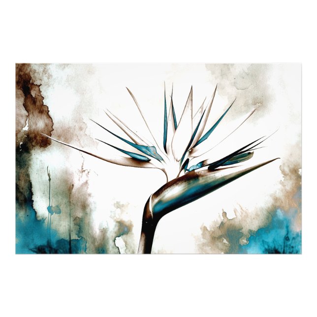 *~* AP10 Bird of Paradise Art Painting #24 Fototryck (Framsidan)