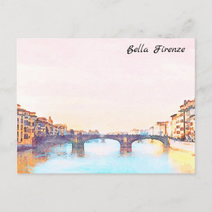 ** AP12 Bridge Firenze Italien Florence Italienska Vykort
