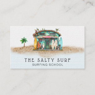 *~* AP13 6 Whimsical Beach Coastal Surfboard Sea Visitkort