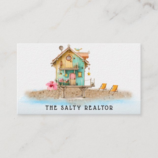 *~* AP13 REALATOR Beach hyres 5 B&B Inn Visitkort (Framsida)