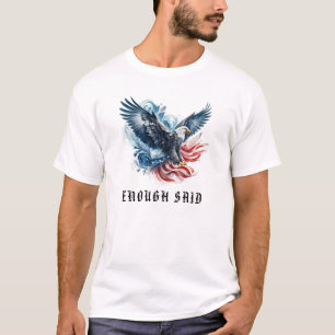 *~* AP16 American Flagga ... USA Bald Detail EGLE T Shirt