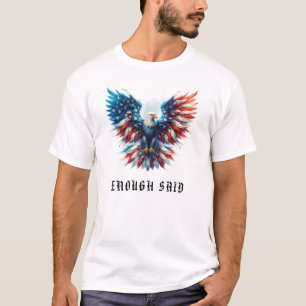 *~* AP16 Detaljerad amerikansk Flagga USA. Örn T Shirt