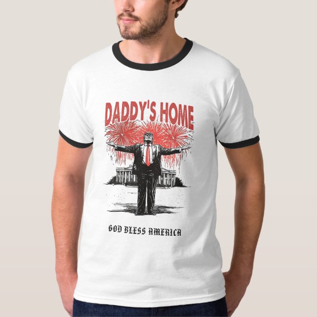 *~* AP16 - Trump Daddy's Home - USA Golf Towel T Shirt (Framsida)