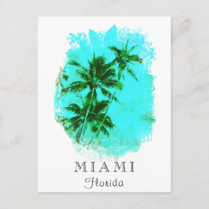 *~* AP25 Personalisera Tropical Handflatan Träd Tr Vykort