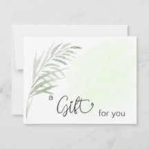 *~* AP29 GIFT CERTIFICATE Botanical Simple Löv