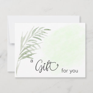 *~* AP29 GIFT CERTIFICATE Botanical Simple Löv