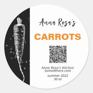 *~* AP30 CARROT - DEHYDRATED CANNING FREEZE QR CL RUNT KLISTERMÄRKE