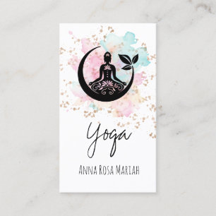 *~* AP33 Botanical Yoga Rainbow Chakra Andlig Visitkort