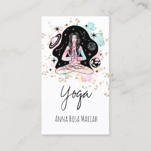 *~* AP33 Yog Rainbow Chakra Andlig Glitter Visitkort
