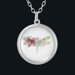 *~* AP34 Blommigt Röd ros Dragonfly Silver Silverpläterat Halsband<br><div class="desc">(sök efter liknande design i AP34) Blommigt Dragonfly med Bouquet of ro / FLOWERS. DRAGONFLY är en symbol för djup omvandling. Kraftfullare BLOMMIGT Enkel minimal mjuk pastelldesign med en vattenfärg för en sida av teckning av MINT RÖD ROS BOUQUET med en myntfläck och GLITTER DRAGONFLY/DRAGON FLY som ger en Elegant...</div>