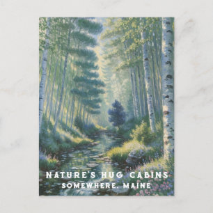 *~* AP49 Natur Maine Skogsblommor Vattenliljor Vykort