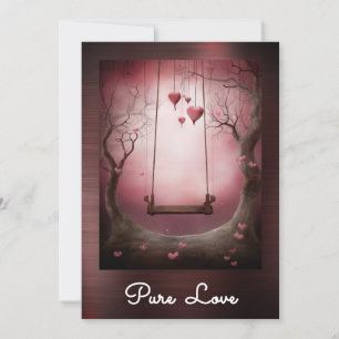 *~* AP51 Romantiska svänghjärter Valentine Serene Inbjudningar