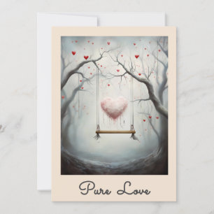 *~* AP51 Romantiska svänghjärter Valentine Serene Inbjudningar