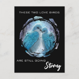 *~*  AP54 Konstjubileum Kärleksfåglar Vinter Vykort