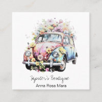 *~* AP57 Boho QR Retro Vintage Flowers Pastel