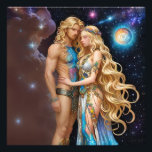 *~* AP58 Cosmic Couple Fantasy Romantic Galaxy Fototryck<br><div class="desc">Sök i AP58 efter liknande objekt - bild 139. Energetiskt utökade.digitala WALL-fotoutskrifter POSTER - Digital Painting . Överför till andra Zazzle-produkter om du vill. * En kraftfull ROMANTIC Starkt vacker målning för kvinnors självbestämmande är med en GORGEOUS-man. De gör ett stiligt par. Inställningen är CELESTIAL som i RYMME med kombinationer...</div>