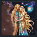 *~* AP58 Cosmic Couple Fantasy Romantic Galaxy Fototryck<br><div class="desc">Sök i AP58 efter liknande objekt - bild 139. Energetiskt utökade.digitala WALL-fotoutskrifter POSTER - Digital Painting . Överför till andra Zazzle-produkter om du vill. * En kraftfull ROMANTIC Starkt vacker målning för kvinnors självbestämmande är med en GORGEOUS-man. De gör ett stiligt par. Inställningen är CELESTIAL som i RYMME med kombinationer...</div>