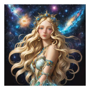 *~* AP58 Cosmic Women Fantasy CELESTIAL Fototryck