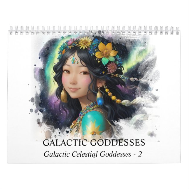 *~* AP58 Galactic Women Fantasy Cosmic Planets 2 Kalender (Omslag)
